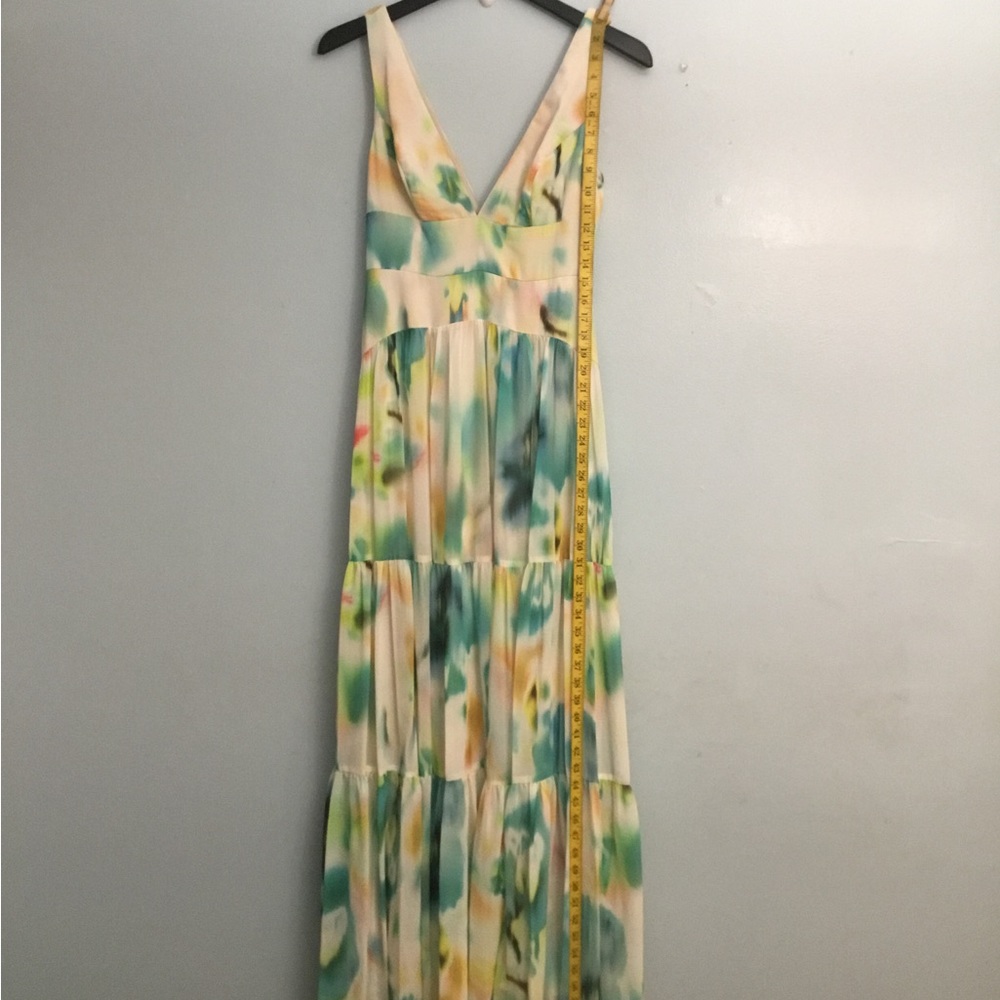 LIV FOSTER Vibrant Yellow and Green Maxi Sundress